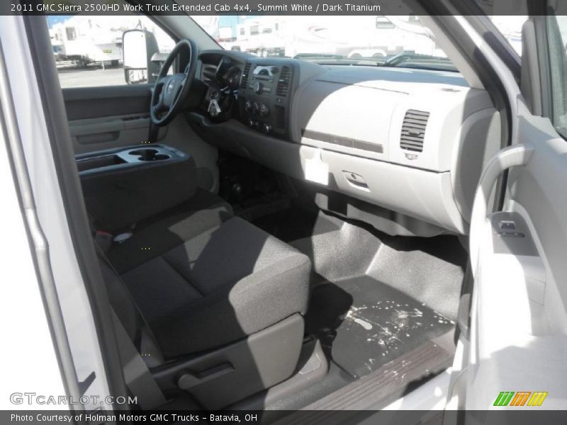 Summit White / Dark Titanium 2011 GMC Sierra 2500HD Work Truck Extended Cab 4x4