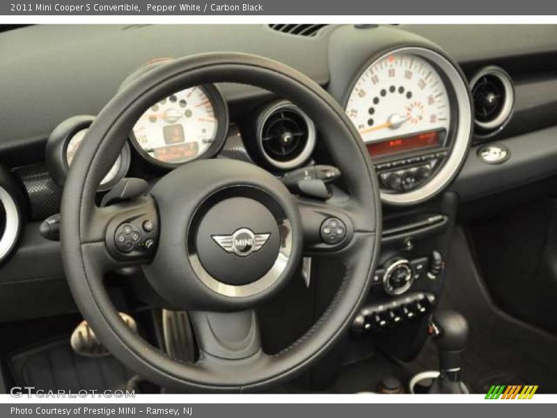 Pepper White / Carbon Black 2011 Mini Cooper S Convertible
