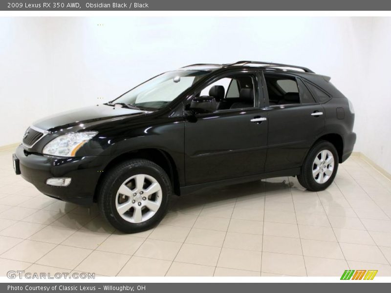 Obsidian Black / Black 2009 Lexus RX 350 AWD