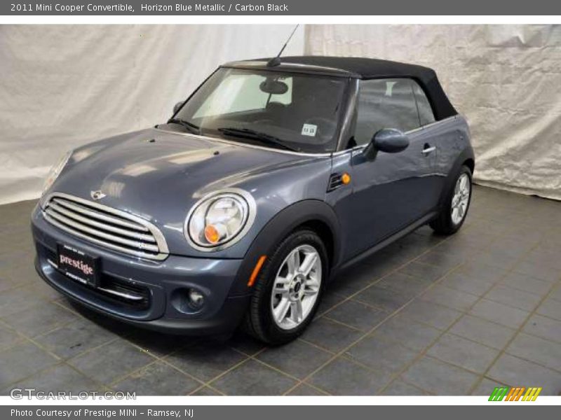 Horizon Blue Metallic / Carbon Black 2011 Mini Cooper Convertible