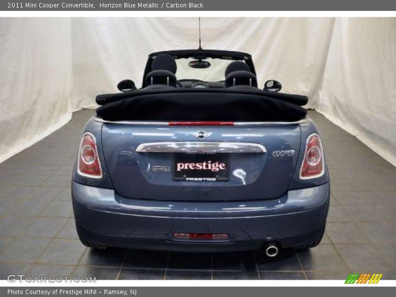 Horizon Blue Metallic / Carbon Black 2011 Mini Cooper Convertible