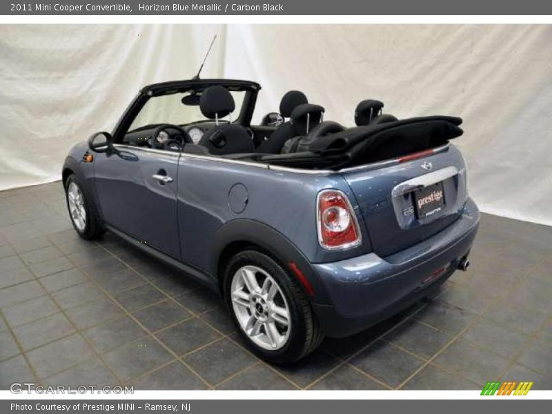Horizon Blue Metallic / Carbon Black 2011 Mini Cooper Convertible