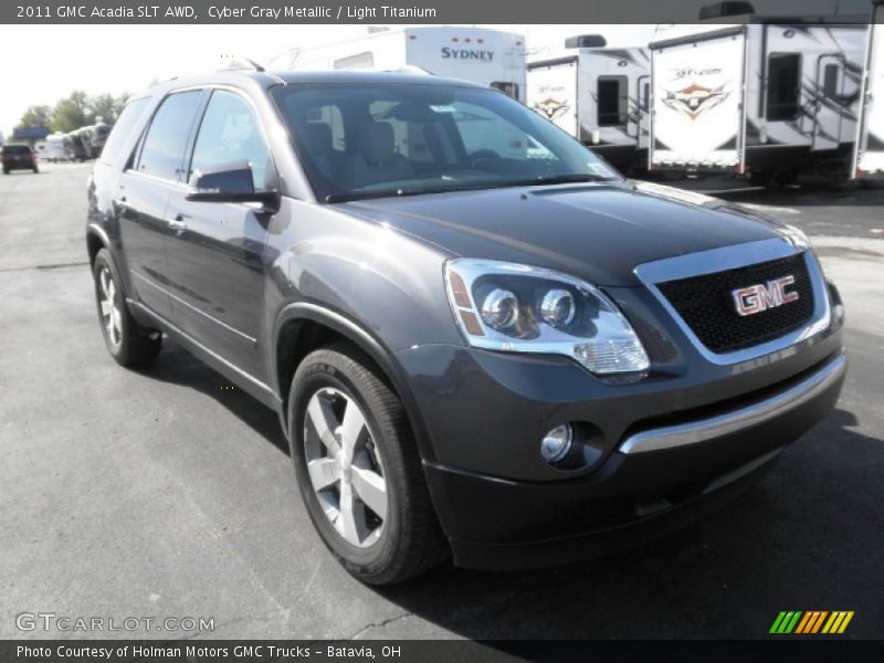 Cyber Gray Metallic / Light Titanium 2011 GMC Acadia SLT AWD