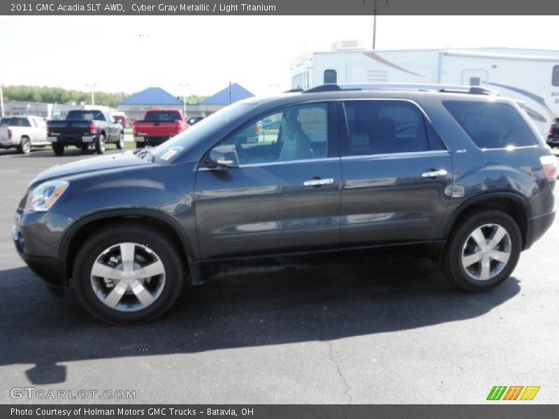 Cyber Gray Metallic / Light Titanium 2011 GMC Acadia SLT AWD