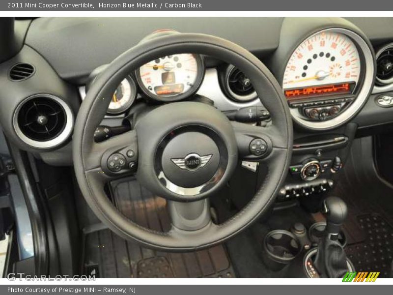 Horizon Blue Metallic / Carbon Black 2011 Mini Cooper Convertible