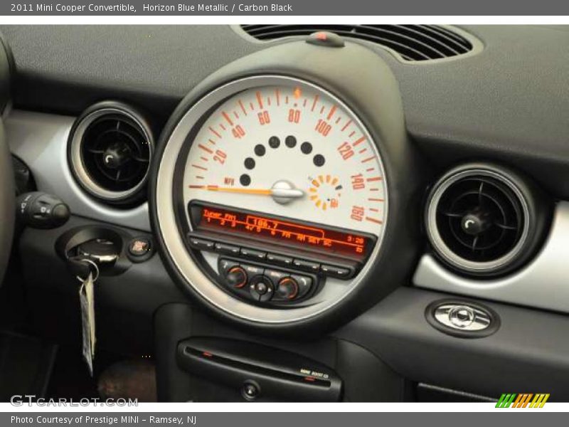 Horizon Blue Metallic / Carbon Black 2011 Mini Cooper Convertible