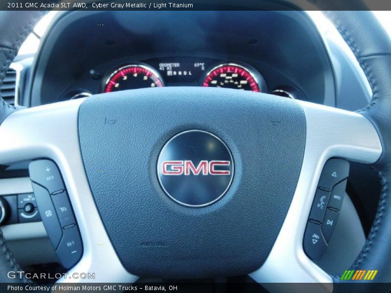Cyber Gray Metallic / Light Titanium 2011 GMC Acadia SLT AWD