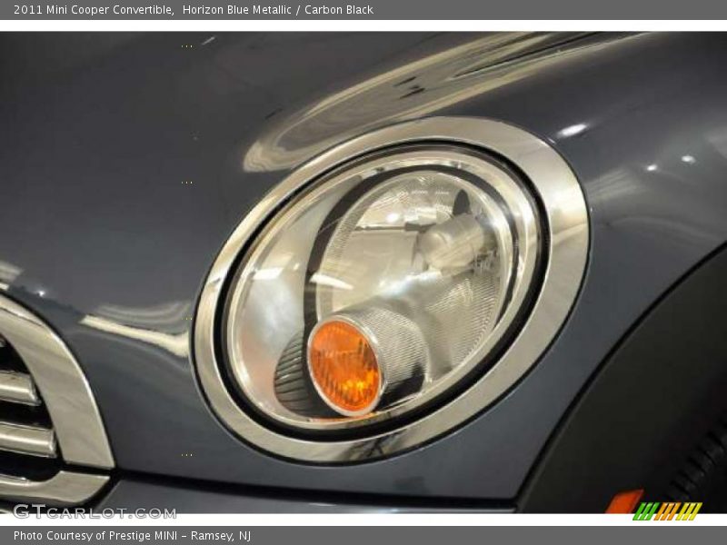 Horizon Blue Metallic / Carbon Black 2011 Mini Cooper Convertible