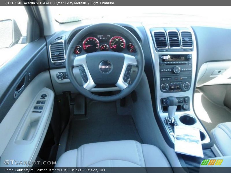 Cyber Gray Metallic / Light Titanium 2011 GMC Acadia SLT AWD