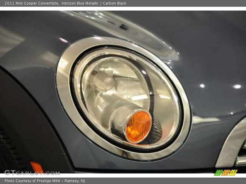 Horizon Blue Metallic / Carbon Black 2011 Mini Cooper Convertible
