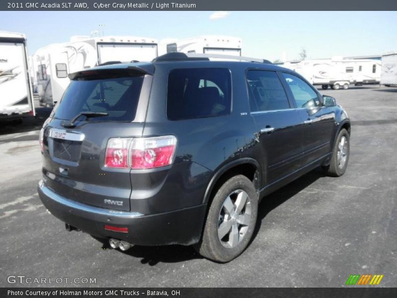 Cyber Gray Metallic / Light Titanium 2011 GMC Acadia SLT AWD