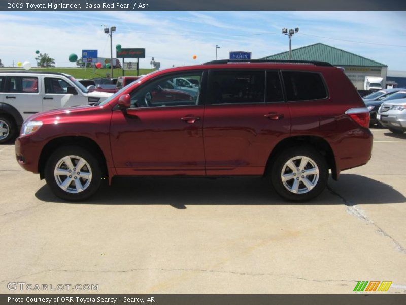 Salsa Red Pearl / Ash 2009 Toyota Highlander