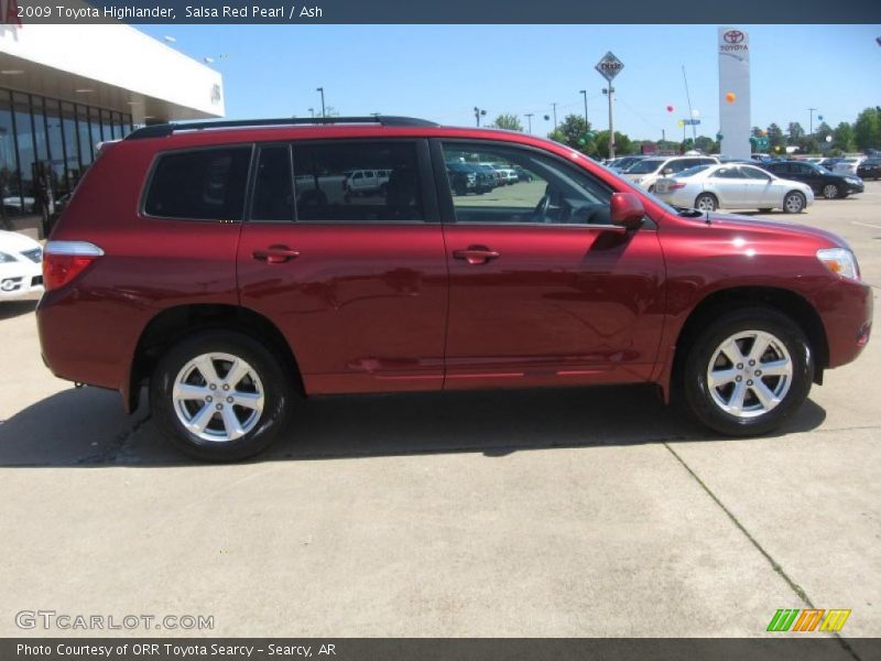 Salsa Red Pearl / Ash 2009 Toyota Highlander