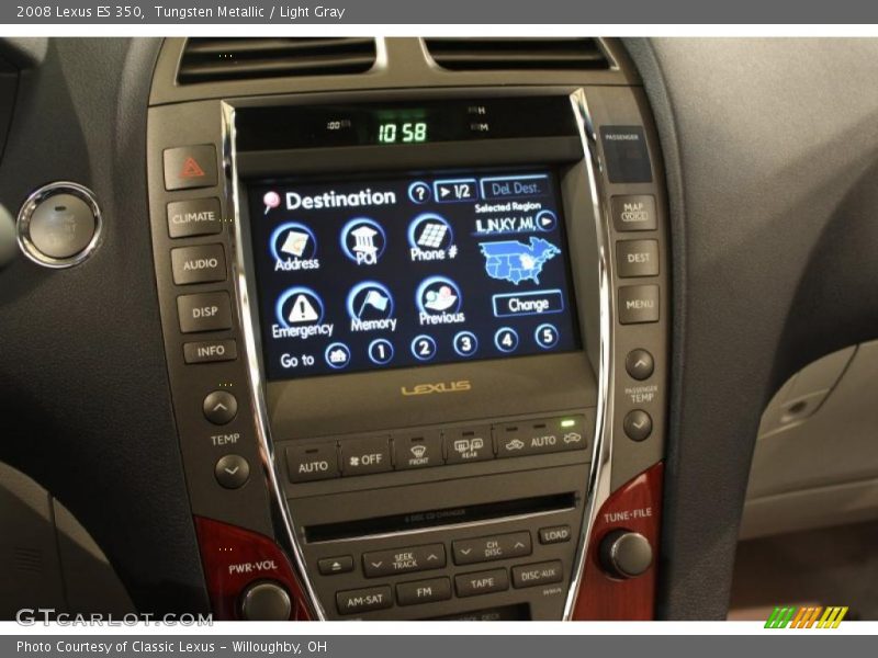 Tungsten Metallic / Light Gray 2008 Lexus ES 350