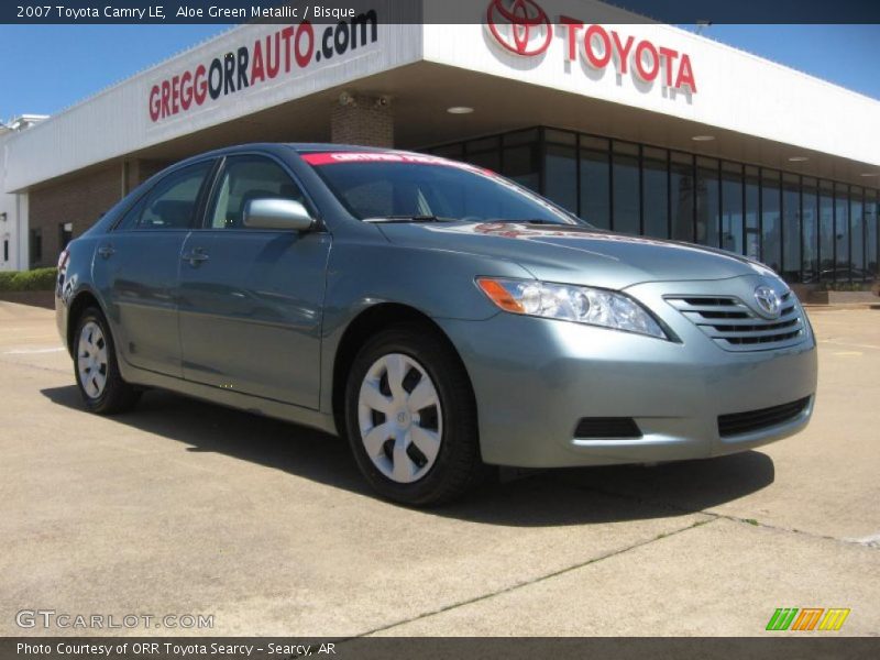 Aloe Green Metallic / Bisque 2007 Toyota Camry LE