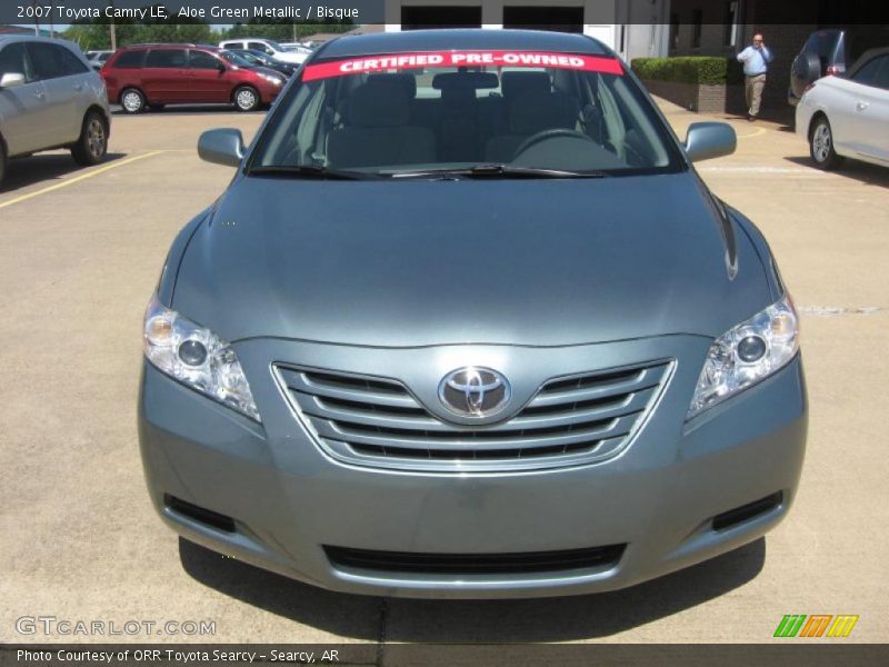 Aloe Green Metallic / Bisque 2007 Toyota Camry LE