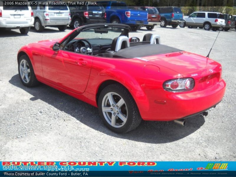 True Red / Black 2006 Mazda MX-5 Miata Roadster