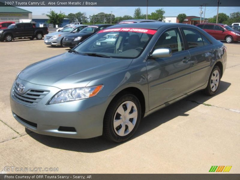Aloe Green Metallic / Bisque 2007 Toyota Camry LE