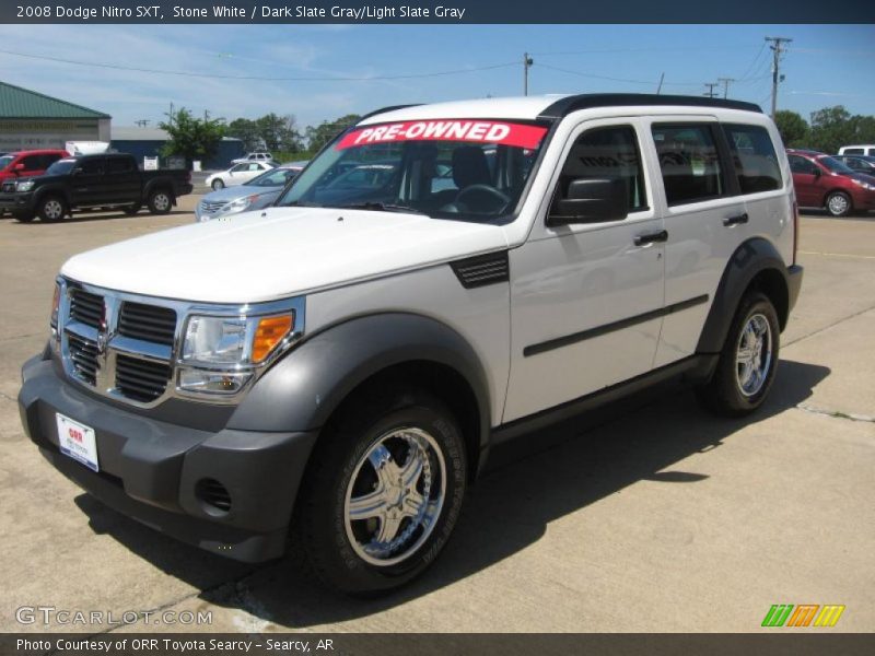 Stone White / Dark Slate Gray/Light Slate Gray 2008 Dodge Nitro SXT