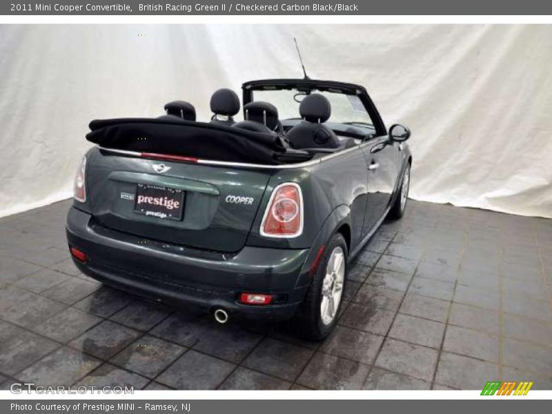 British Racing Green II / Checkered Carbon Black/Black 2011 Mini Cooper Convertible