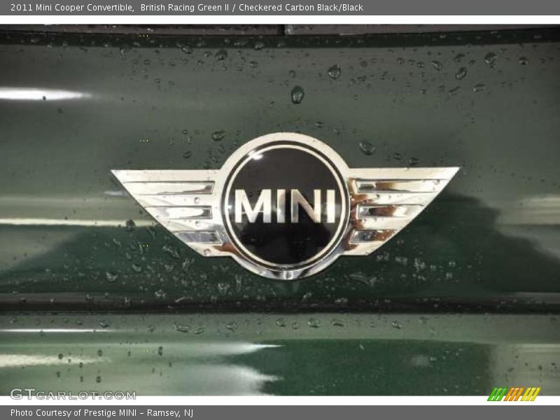 British Racing Green II / Checkered Carbon Black/Black 2011 Mini Cooper Convertible