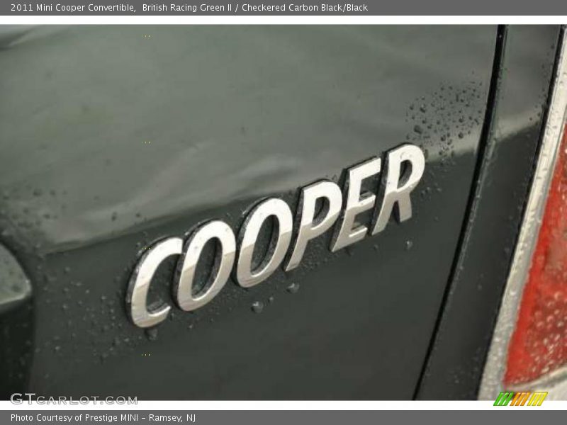 British Racing Green II / Checkered Carbon Black/Black 2011 Mini Cooper Convertible