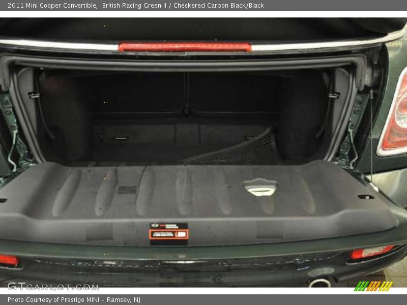 British Racing Green II / Checkered Carbon Black/Black 2011 Mini Cooper Convertible