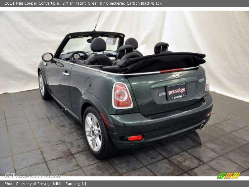 British Racing Green II / Checkered Carbon Black/Black 2011 Mini Cooper Convertible