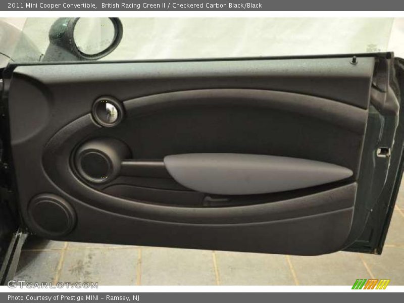 British Racing Green II / Checkered Carbon Black/Black 2011 Mini Cooper Convertible