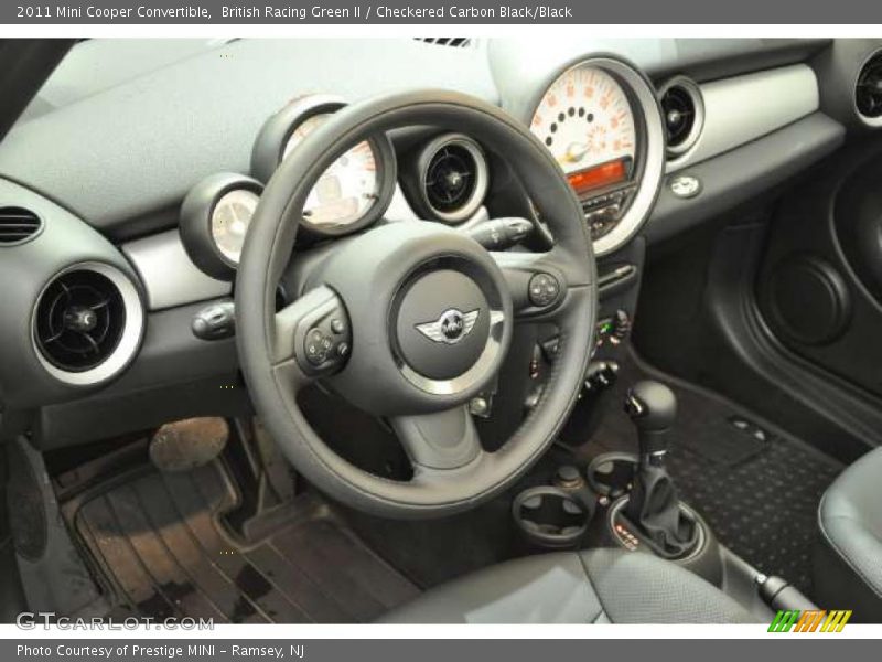 British Racing Green II / Checkered Carbon Black/Black 2011 Mini Cooper Convertible