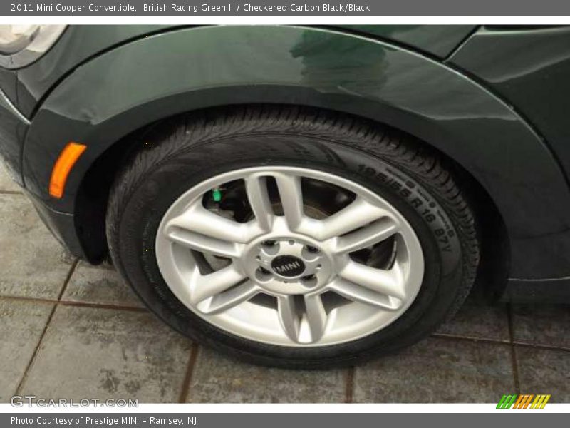 British Racing Green II / Checkered Carbon Black/Black 2011 Mini Cooper Convertible