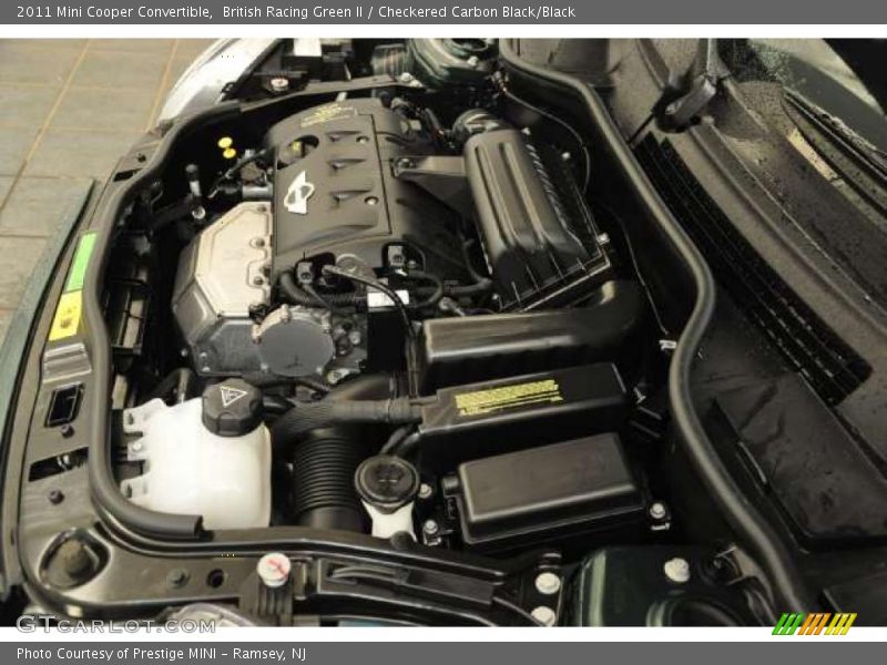 British Racing Green II / Checkered Carbon Black/Black 2011 Mini Cooper Convertible