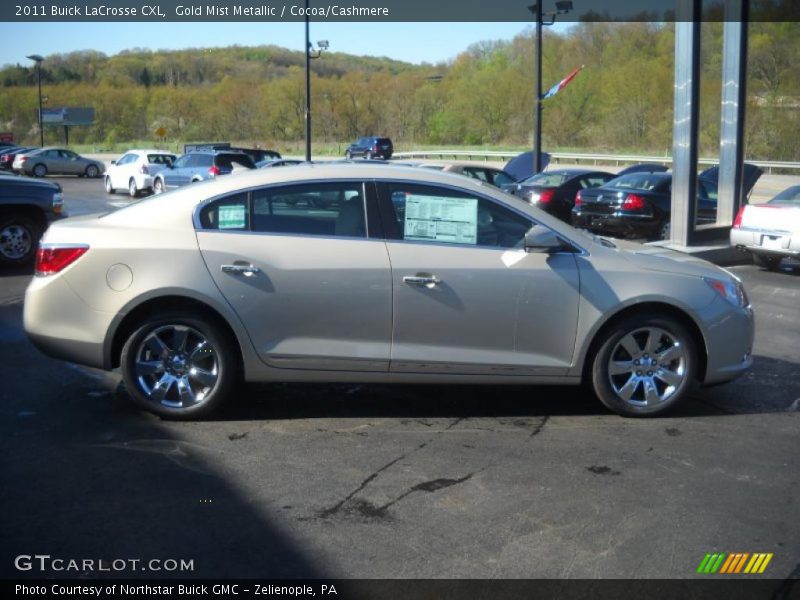 Gold Mist Metallic / Cocoa/Cashmere 2011 Buick LaCrosse CXL