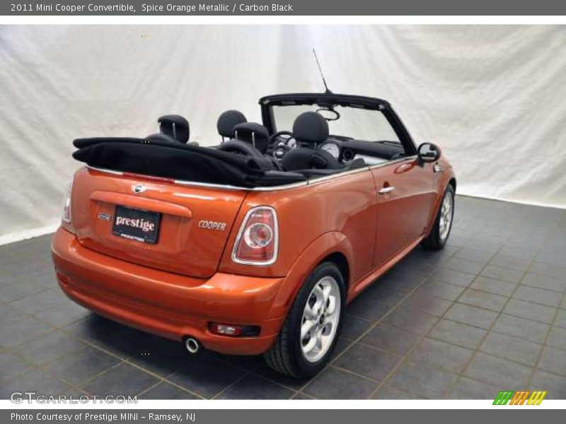 Spice Orange Metallic / Carbon Black 2011 Mini Cooper Convertible