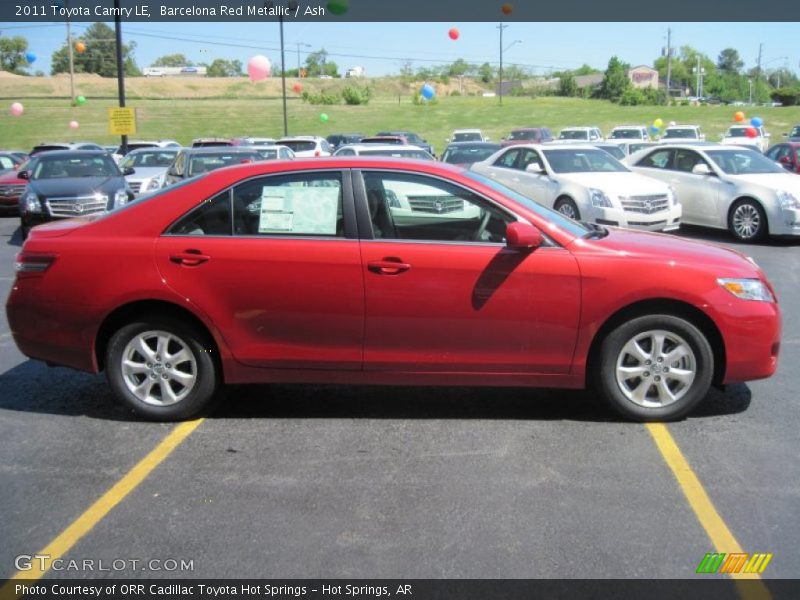 Barcelona Red Metallic / Ash 2011 Toyota Camry LE