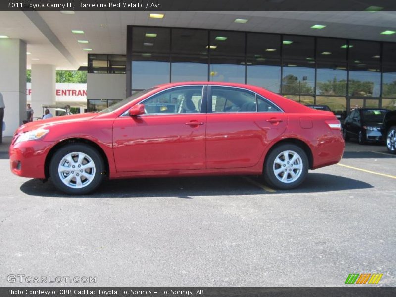 Barcelona Red Metallic / Ash 2011 Toyota Camry LE