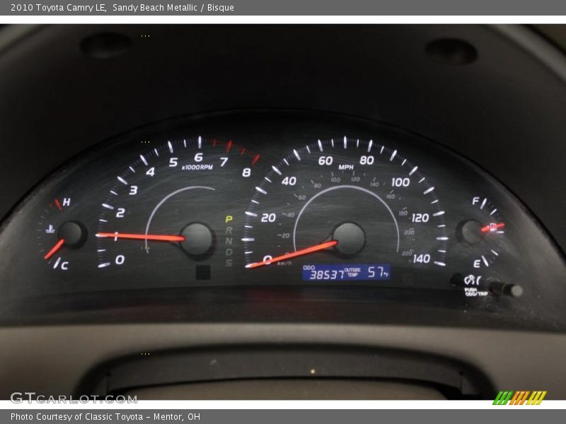 Sandy Beach Metallic / Bisque 2010 Toyota Camry LE