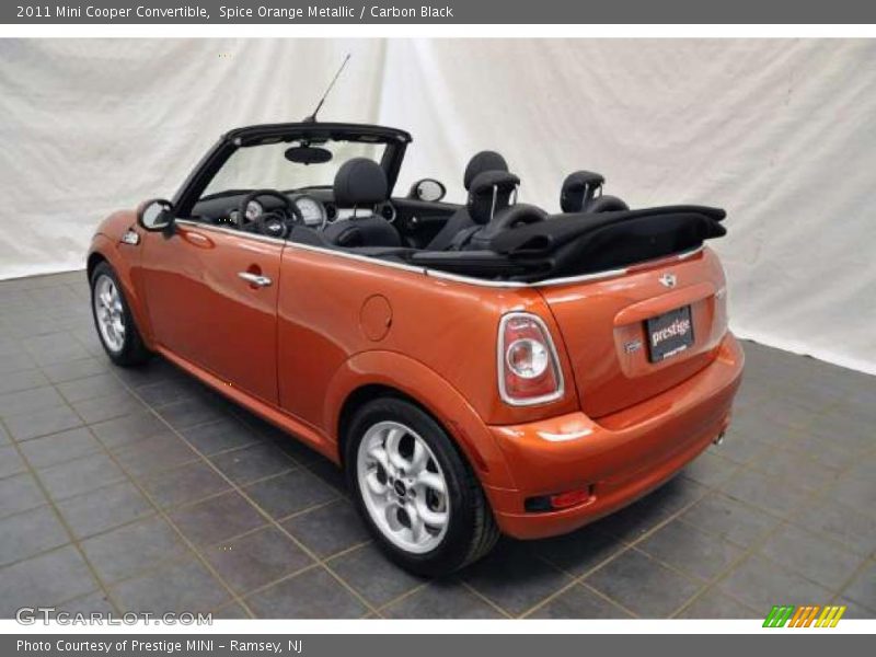 Spice Orange Metallic / Carbon Black 2011 Mini Cooper Convertible