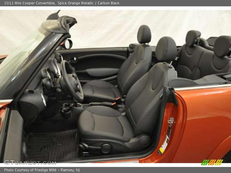 Spice Orange Metallic / Carbon Black 2011 Mini Cooper Convertible