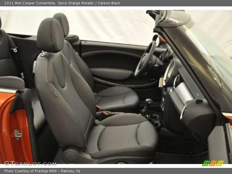 Spice Orange Metallic / Carbon Black 2011 Mini Cooper Convertible