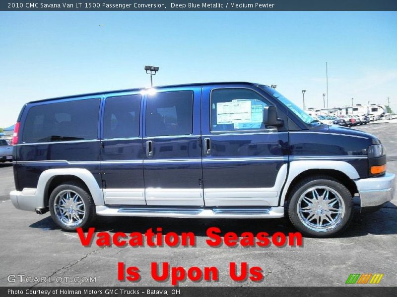 Deep Blue Metallic / Medium Pewter 2010 GMC Savana Van LT 1500 Passenger Conversion