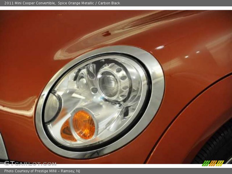 Spice Orange Metallic / Carbon Black 2011 Mini Cooper Convertible
