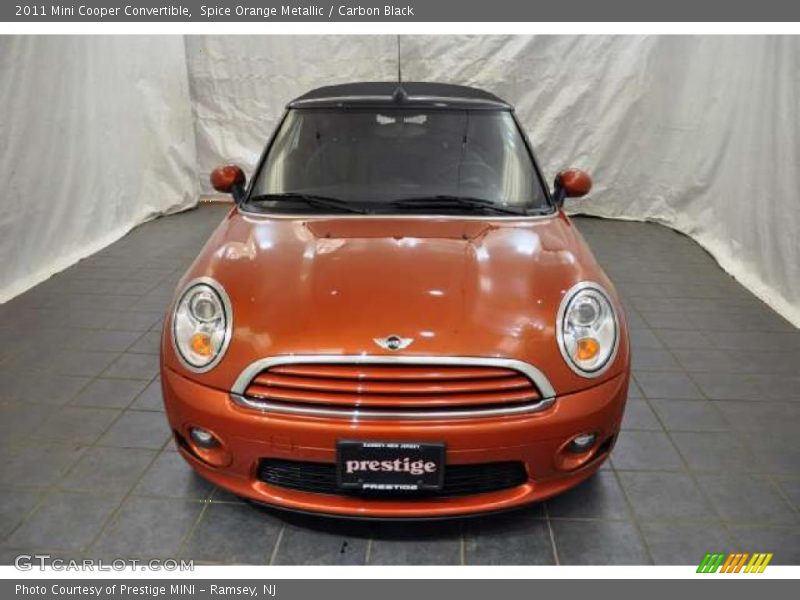 Spice Orange Metallic / Carbon Black 2011 Mini Cooper Convertible