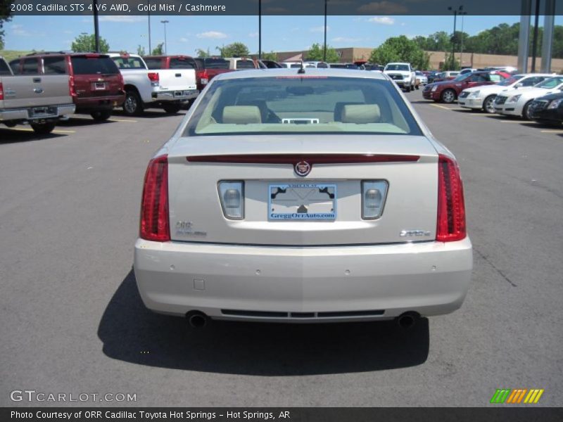Gold Mist / Cashmere 2008 Cadillac STS 4 V6 AWD