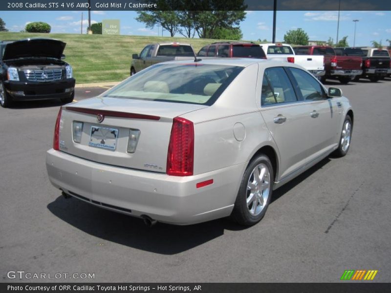 Gold Mist / Cashmere 2008 Cadillac STS 4 V6 AWD