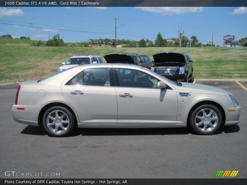 Gold Mist / Cashmere 2008 Cadillac STS 4 V6 AWD