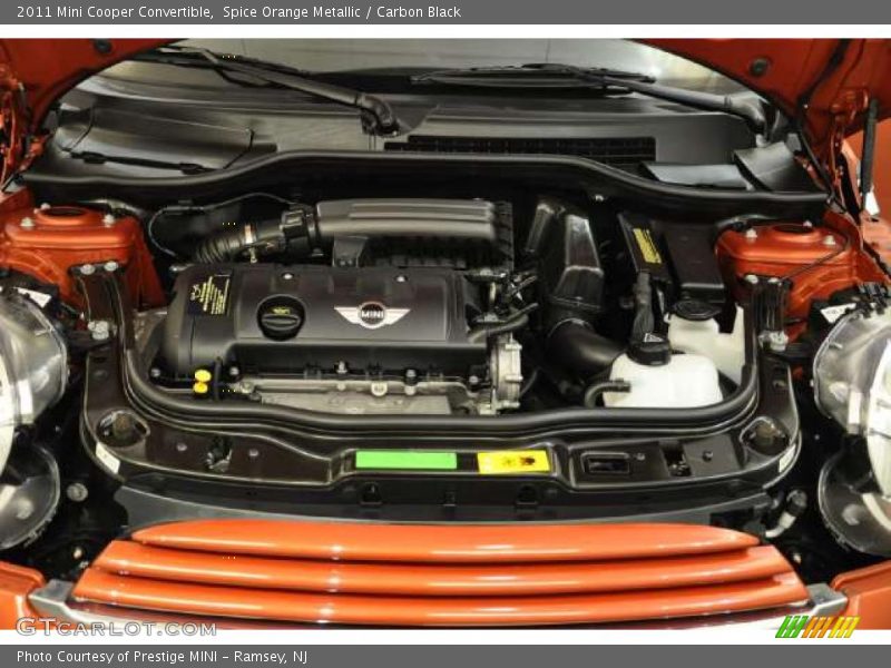 Spice Orange Metallic / Carbon Black 2011 Mini Cooper Convertible