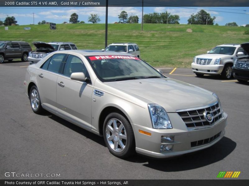Gold Mist / Cashmere 2008 Cadillac STS 4 V6 AWD