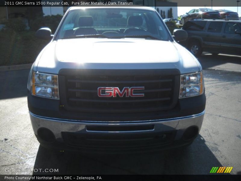 Pure Silver Metallic / Dark Titanium 2011 GMC Sierra 1500 Regular Cab