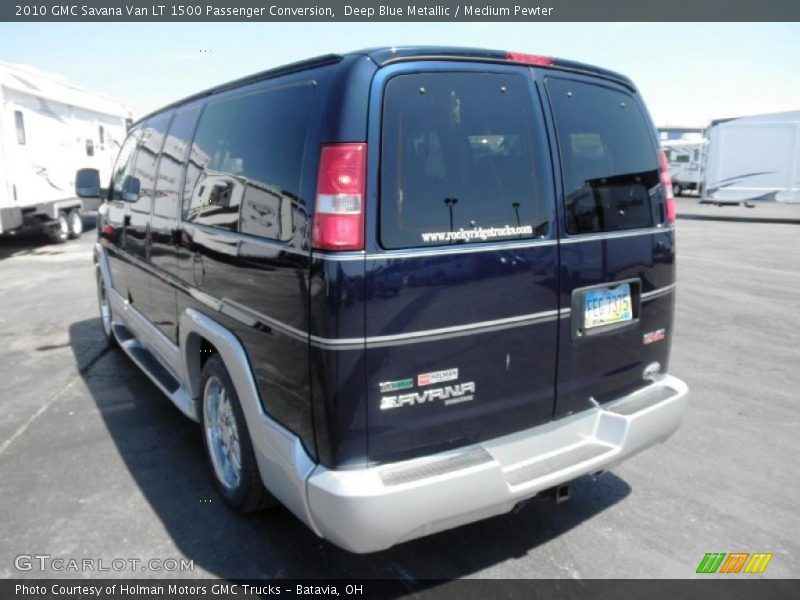 Deep Blue Metallic / Medium Pewter 2010 GMC Savana Van LT 1500 Passenger Conversion